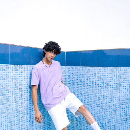 Puff Printed Lilac Overside T-Shirt