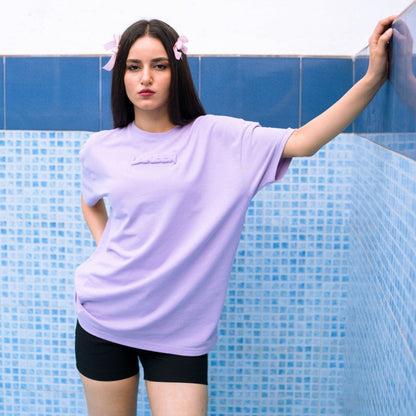Puff Printed Lilac Overside T-Shirt