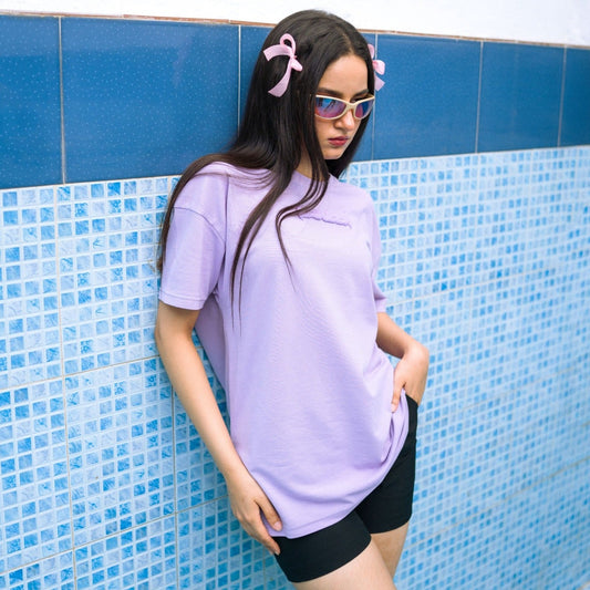 Puff Printed Lilac Overside T-Shirt