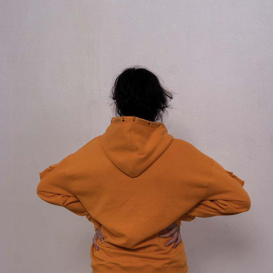 ORANGE OVERSIZED HOODIE