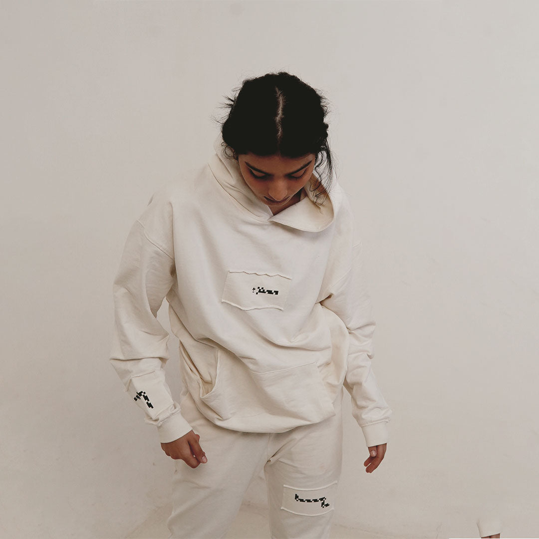 OFF-WHITE OVERSIZED HOODIE
